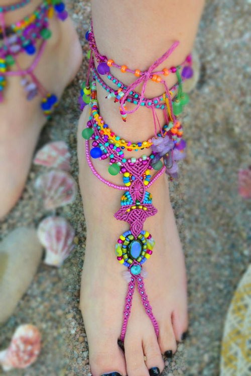 Macrame Anklet //MagicKnotShop