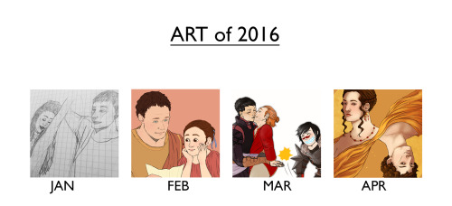 sarlyneart:late and obligatory “monthly” overview of art I’ve created in 2016. Yes, I really haven’t