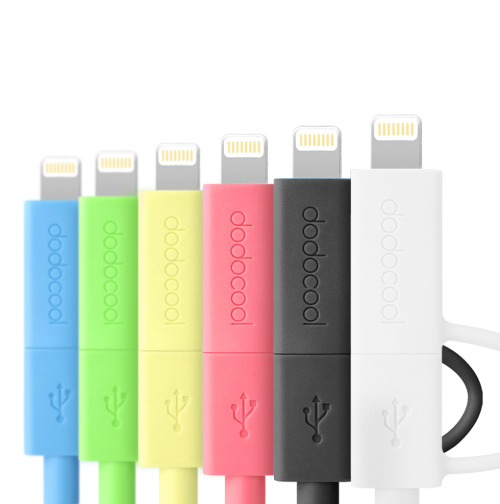 random-and-interesting: Introducing, The dodocool 2-in-1 cable. 2-in-1 cable can work as either ligh