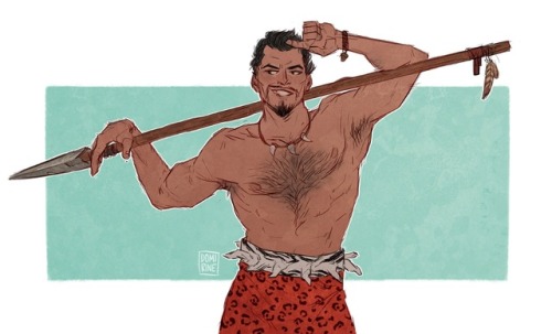 unpretty:i commissioned @domirine to draw me a terrible man and I HAVE ASCENDED