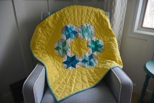 Baby quilt for my nephew:Over the Easter long weekend a couple of weeks back, I went to visit my new