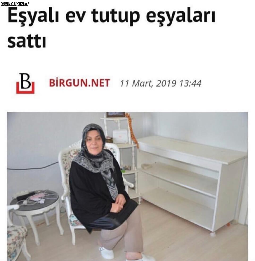 Eşyali ev tutup...