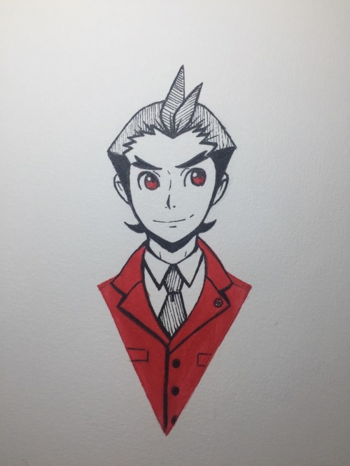 imincrediblyhappy:  Hey :) Inktober day three!!! :^D I like this little Apollo so much !!! ^•^ PWAInktober Day 3: Red