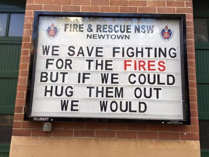 pr1nceshawn:  Message board signs from the  Newtown Fire Station. 