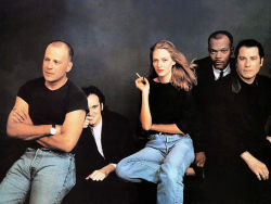 old-school-fools:The cast of Pulp Fiction,