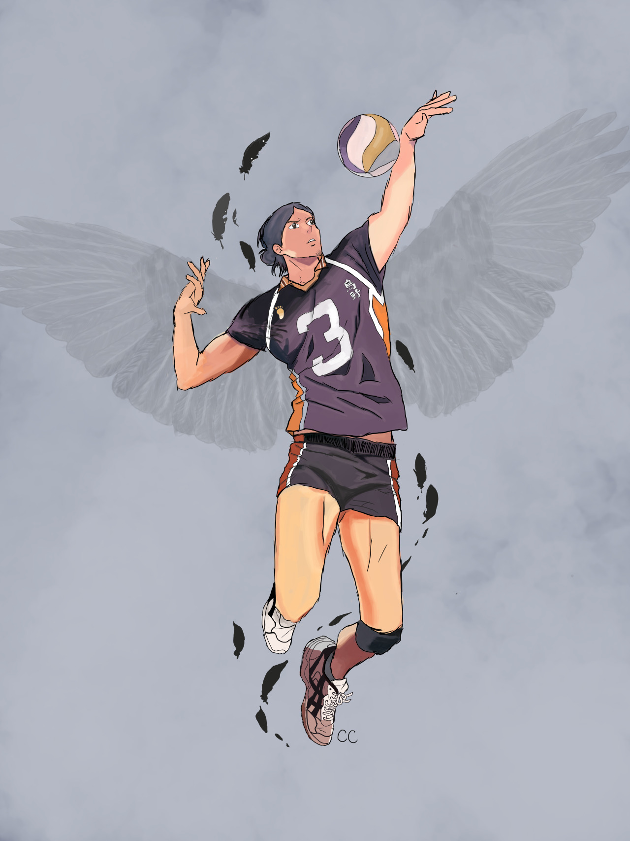 Anime Manga Volleyball Asahi Azumane Haikyuu Art Print by Team