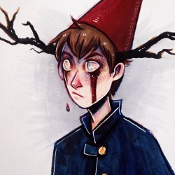 Nico-Bds:  Close-Up Of That Spooky Drawing Of Wirt I Did Yesterday.. Wooooo Spook