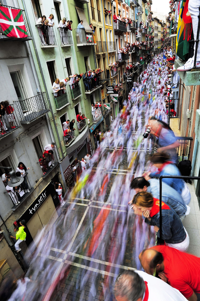 The memory of it is just a blur (Encierro, or the “Running of the Bulls”, Pamplona,