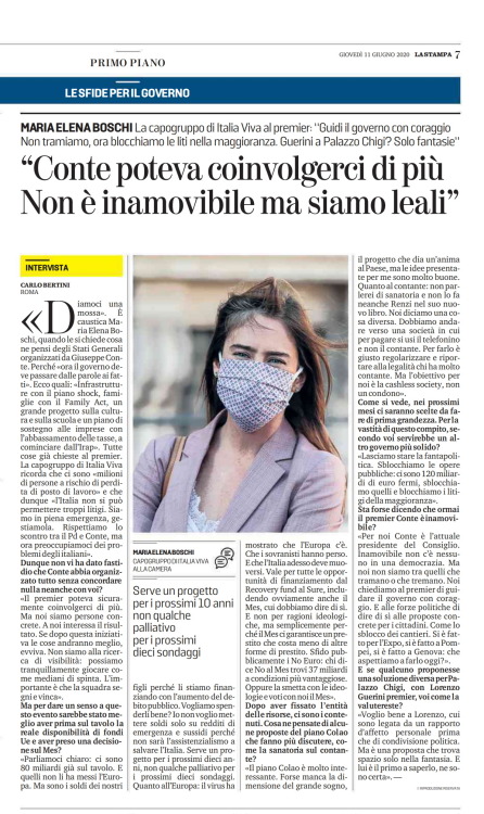 La Stampa, 11 Giugno 2020