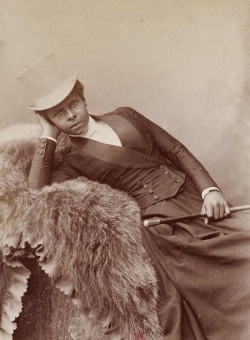 antique-royals - Horsewoman Selika Lazevski in 1891 by Nadar.