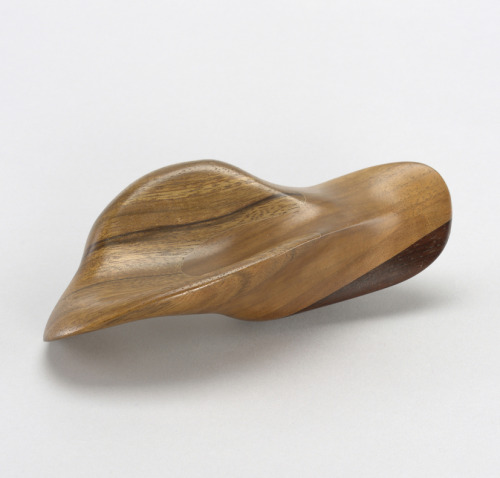 James Prestini &amp; Laszlo Moholy-Nagy. Handsculpture No.A, 1939-42.  Black walnut, macassar ebony.