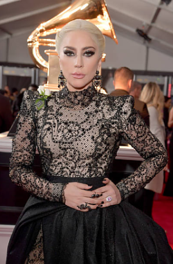 brooklynnightss:  Lady Gaga on the 2018 GRAMMYs Red Carpet