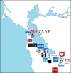 Most important high-tech companies in San Francisco Bay Area.