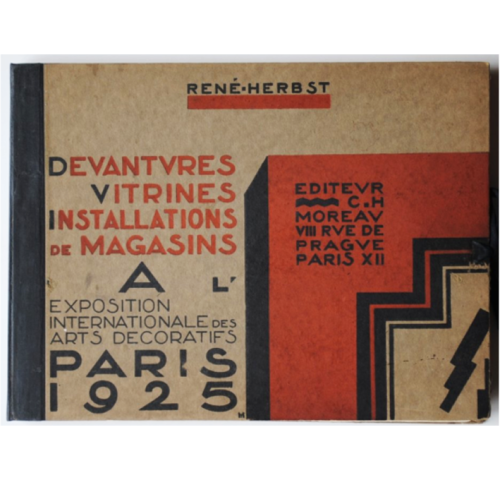 René Herbst, Modern French shop-fronts and their interiors, 1927. With a foreword by James Burford. 