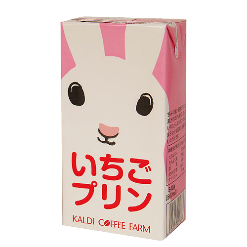 ichigoocakeu:カルディオリジナル　いちごプリン（ウサギ）　540ｇカルディオリジナル　パンダ杏仁豆腐　ミニ　215g