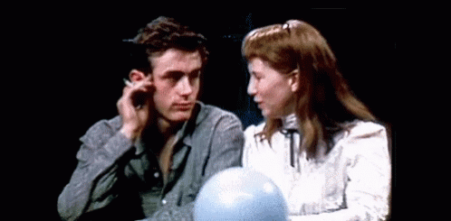 minhamemoriasuja:  James Dean &amp;  Julie Harris in a Screen Test of East of Eden {1955}