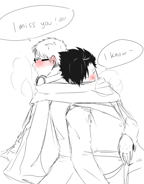 salmoow:  kurotsukki again gaes? =))) art by: me ///v///well, this is their story when kuroo’s already gone somewhere for his study. faaar away~~ //slapped 