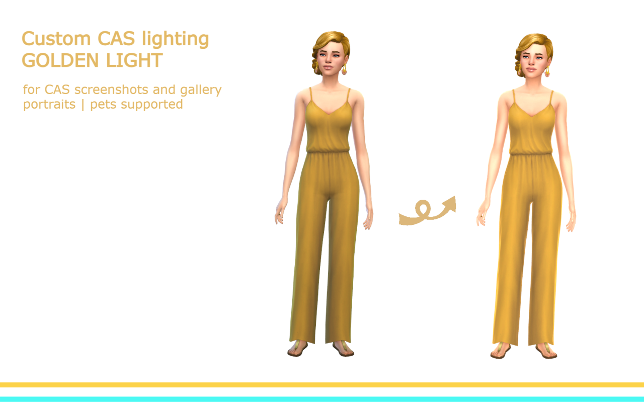 Simplyanjuta Cas Lighting 📸 “golden Light” For Ts4 If Youre