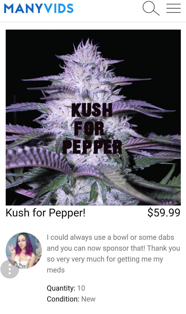 Get me some KUSH HEREI’ve been a good girl&hellip;. 