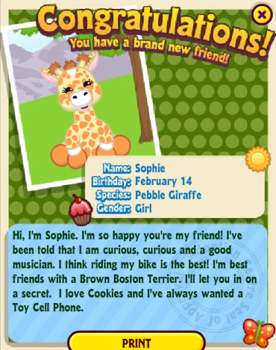webkinz pebble giraffe