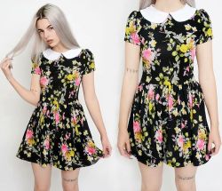 veraeyecandy:  NEW Floral Print Flare Dress!!!