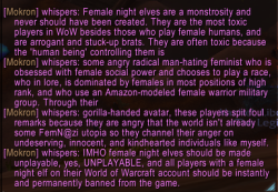 actual-aliens:  gnostalgic-drunk:  So like how bad did this guy get dunked on by a female night elf?  &gt;Hey baby girl, wanna sext rollplay? Night elves are SO hot &gt;No &gt;Wtf, fucking night elf SJW bitch 