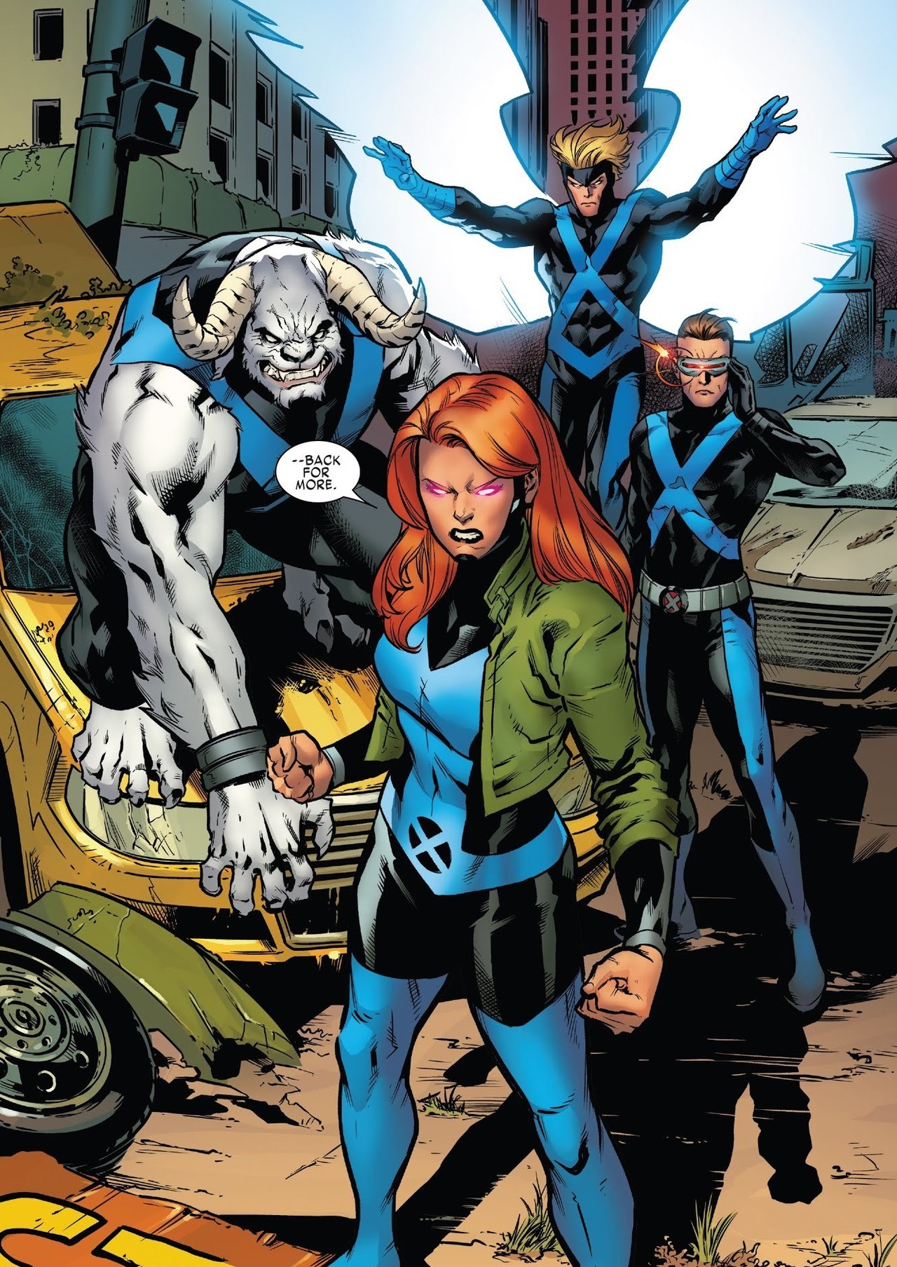 comicstallion:  From X-Men: Blue #033, “Surviving the Experience - Part One”Art