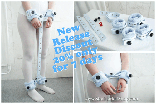 3 more days left for the New Release Discount!Blue SOFT Padded Restraining cuffs with Segufix Locks system!Your Little One can now be comfortably restrained! #restraints#segufix#straitjacket#straitjacketshop#bondage#abdl#cute#blue#boy#ddlg