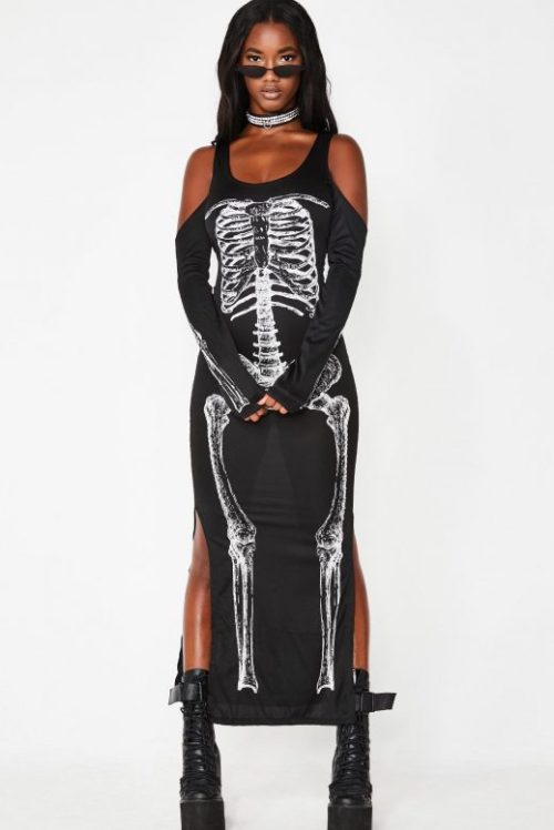 Jump Them Bones Cold Shoulder Dress[x] Check It Here!IG: @hexlibrisofficial | Twitter: @hexlibriscov