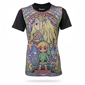 pwnlove:  Legend of Zelda: Wind Waker Stained Glass Shirt Pass on the legend of the hero who saved u