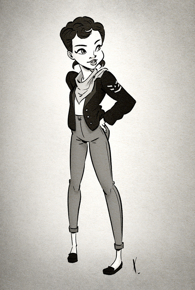 xavierramonede:  Teddy girl inspired by this picture: https://fr.pinterest.com/pin/446349013048414151/