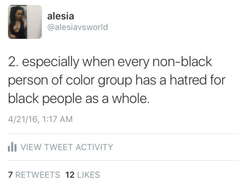 black–lamb:  here’s the thing. MIA has said anti-black things in the past and I’m really starting to think this bitch has some sort of resentment towards us (another group of oppressed people) and I’m sick of other brown people who think like