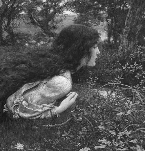 umskiptaar:“The Princess out of School” (detail) by Edward Robert Hughes.