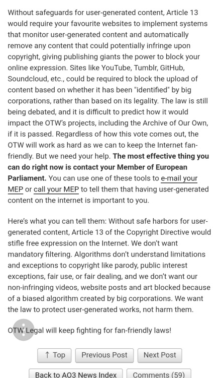 bong-rips-for-charity:  labambinafantasma: akigaskarth:   theconqueeror:  labambinafantasma:  If you’re European, in a couple of weeks you will be denied any and all access to fandom contents on Tumblr and everywhere else on the internet. Here’s why.