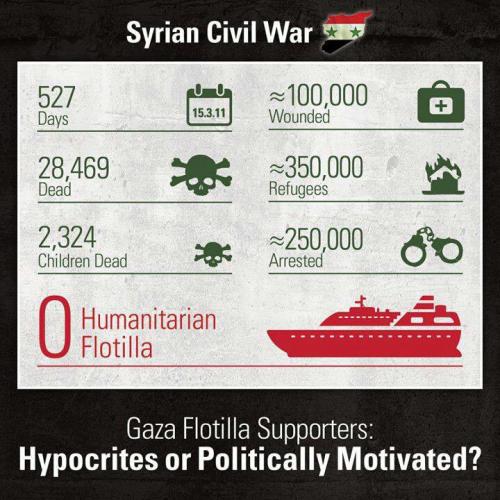 jewishpolitics: eretzyisrael: Where Is the Flotilla for Syria? The ‘humanitarians’ are n