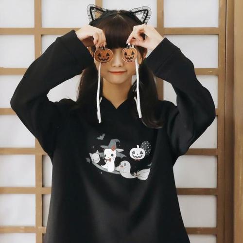 Cute Halloween Cosplay Devil Pumpkin Hoodie starts at $41.90 ✨✨✨This is so cute! Catch my eye right 