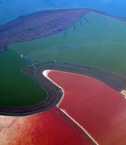 Porn photo mangopussy:  sixpenceee:  Salt ponds in the