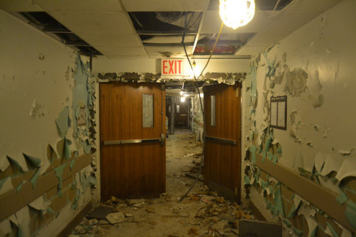 abandonedandawesome:Shots I took today at recently abandoned hospital (&lt;5 yrs). Tell me whatc