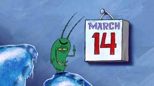 carnivalofmuses:  gamerwithamasterplan:    Well, Krabs, you know what today is? Sorry about this calender…   March 14?   WAIT! That’s not right!   It should say…   THE DAY THAT KRABS FRIES!  Reblog while you still can before Krabs fries! 