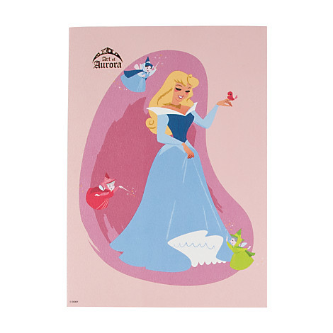 stevethompson-art:  The “Art of Aurora” Collection - Disney Store  I’ve been wanting to post about this mini collection for so long, and now I finally can! Out today at the Disney Store. I created artwork, a snow globe and ornament set to help