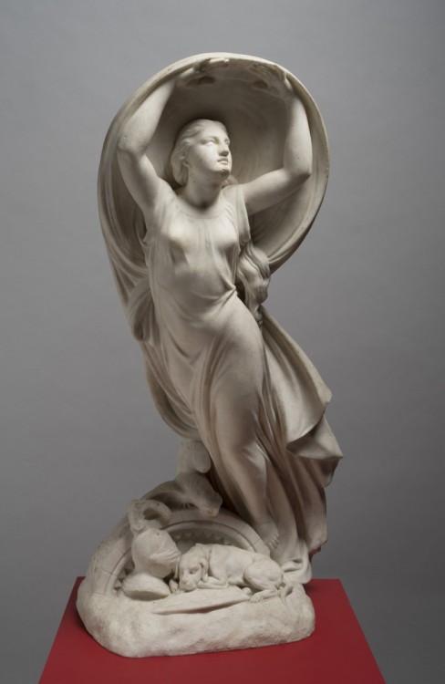 centuriespast:Luna: The Goddess Diana as the Full MoonHenry Weekes I (1807–1877)The Beaney