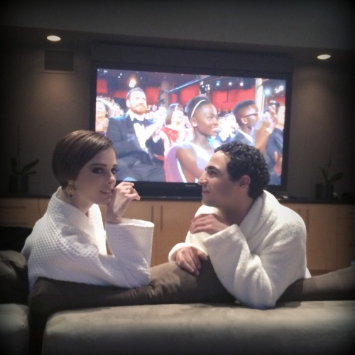 This is how Zac Posen and I are watching the Oscars right now. We love you Lupita!!