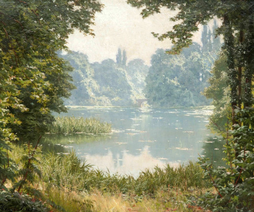 dappledwithshadow:A Summer’s Day on the LakeHenri Biva (French, 1848-1929)Date unknown Private
