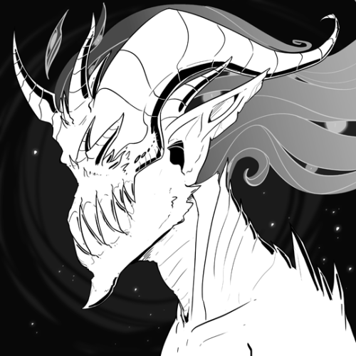 Drew a quick demonic-lookin watcher because it&rsquo;s been pretty hard to concentrate of late. Just