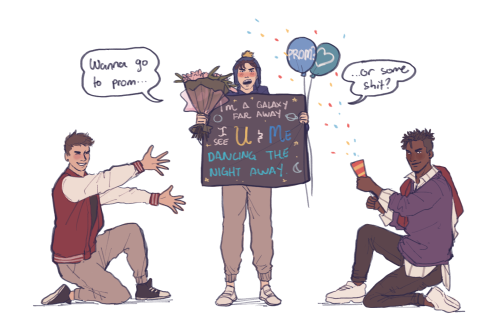 Teen Spaceships and Sunflowers promposal where Craig tries to be romantic but not really 