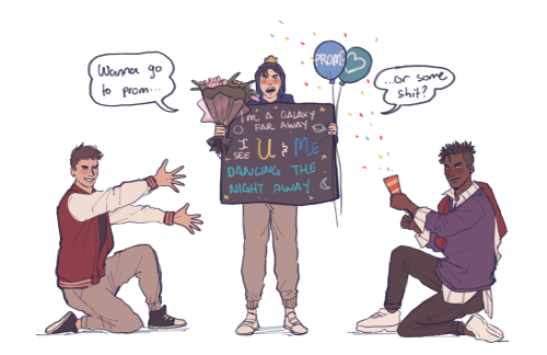 Teen Spaceships and Sunflowers promposal where Craig tries to be romantic but not really