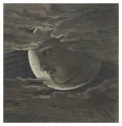 silenceforthesoul:  Elihu Vedder (American, 1836-1923) - Luna 