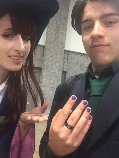 witchhatingrichboy: Miss kagari found it amusing to paint my nails…witches