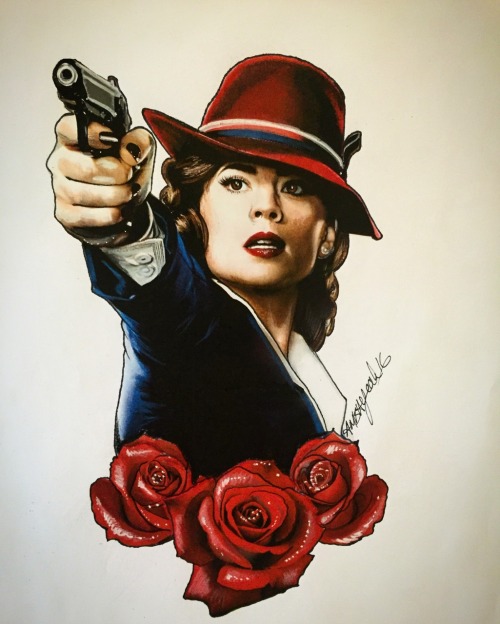 smoothandcool:  ambayeah:  I’m going to be holding a grudge about ABC cancelling Agent Carter, even if they revive it on another network I’m going to be salty forever. Various Peggy portraits I’ve drawn in the past year, all made using prismacolour