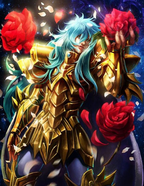 Os Cavaleiros Do Zodíaco - Cavaleiros De Ouro Afrodite De Peixes Anime 